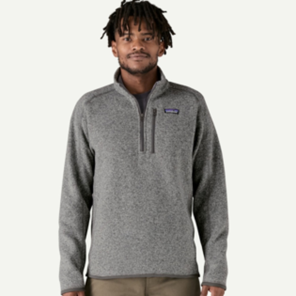 NWT Men's Better Sweater® 1/4-Zip Fleece - Stone Wash